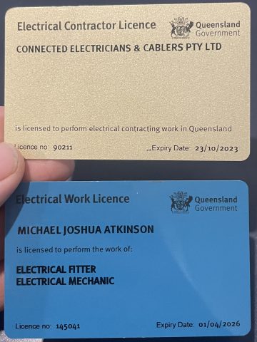 Licenced Electrical Contractor Image Photo Of Licence