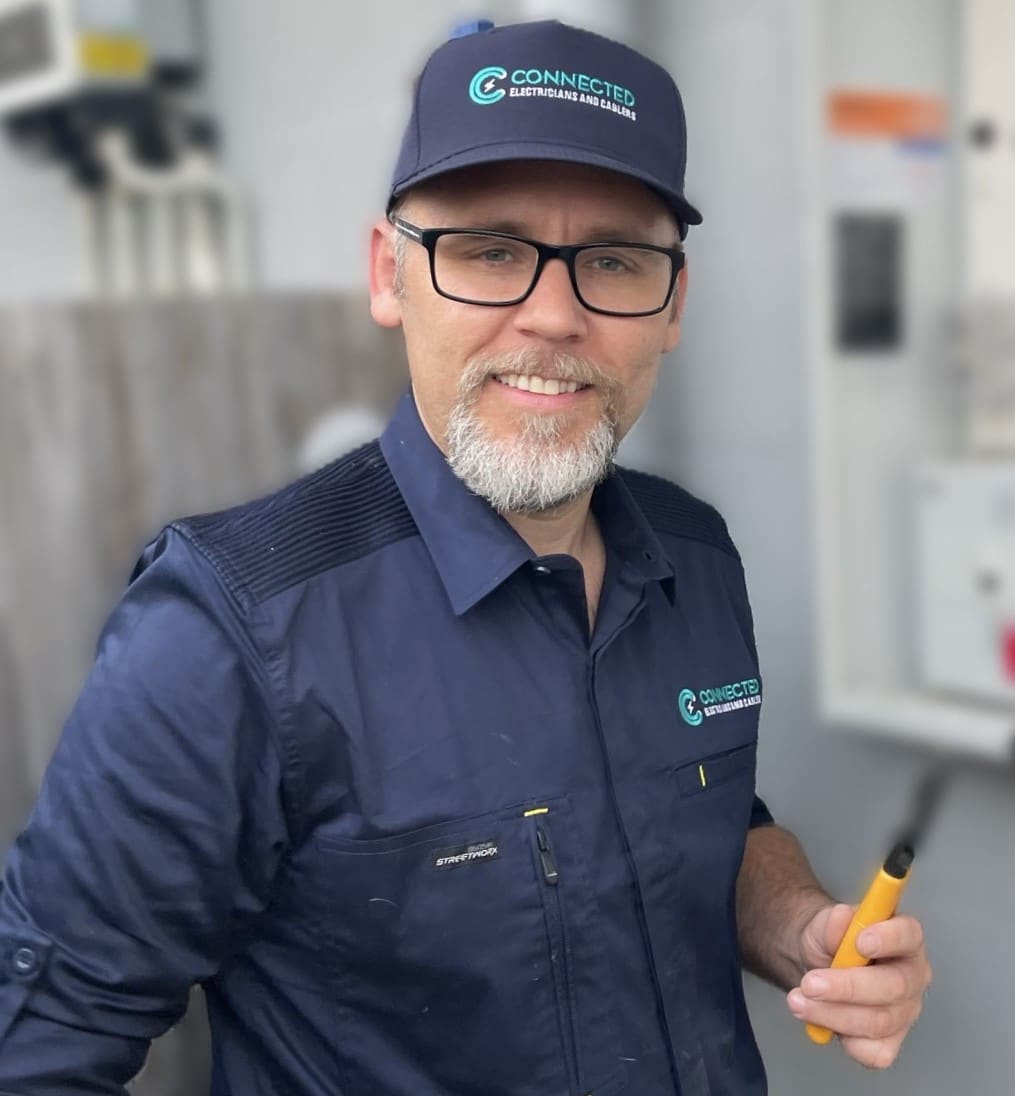 Josh Atkinson owner And lead electrician at connected electricians and cablers